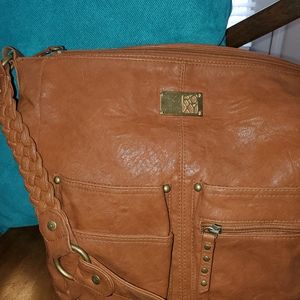 Camel color crossbody bag